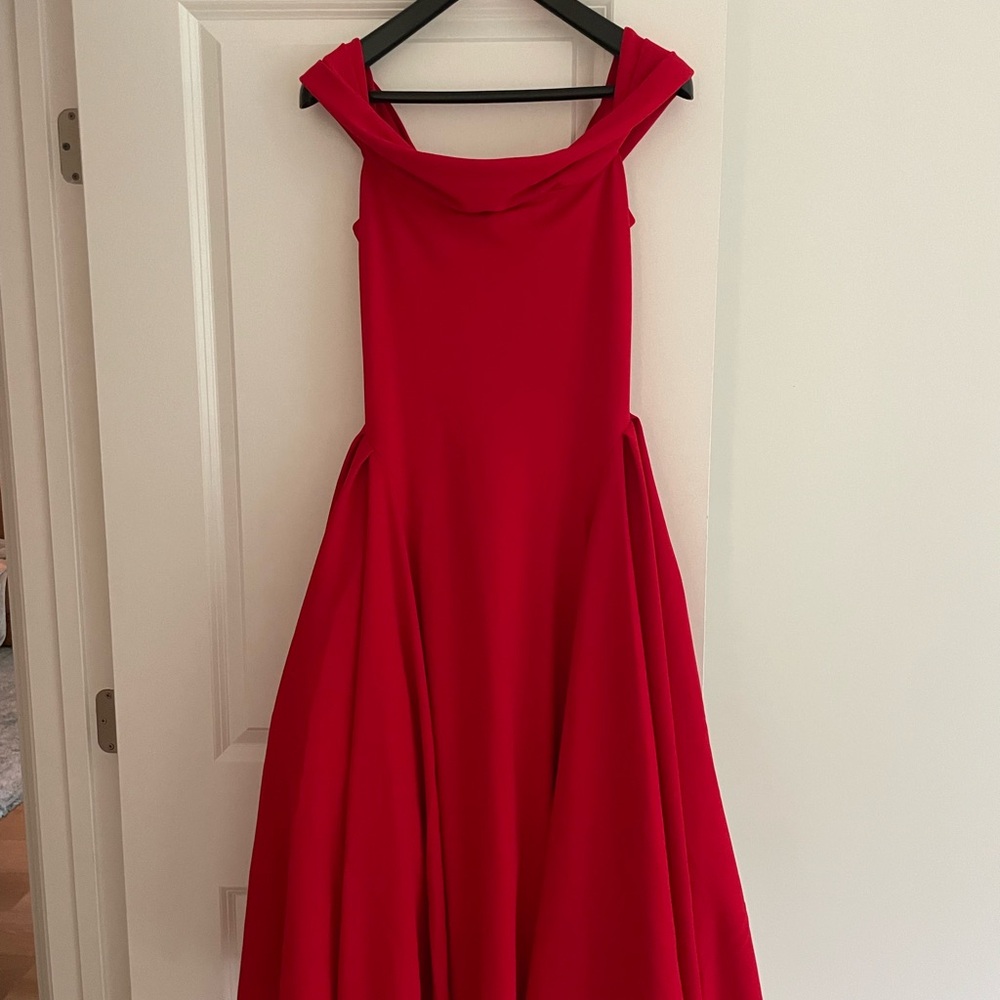 Elegant Red Evening Gown